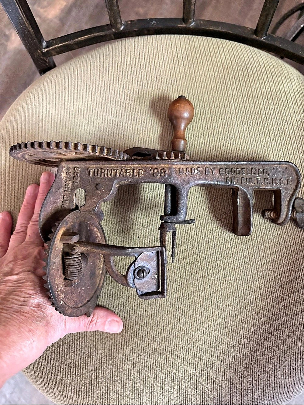 Antique Grinder Table Mount